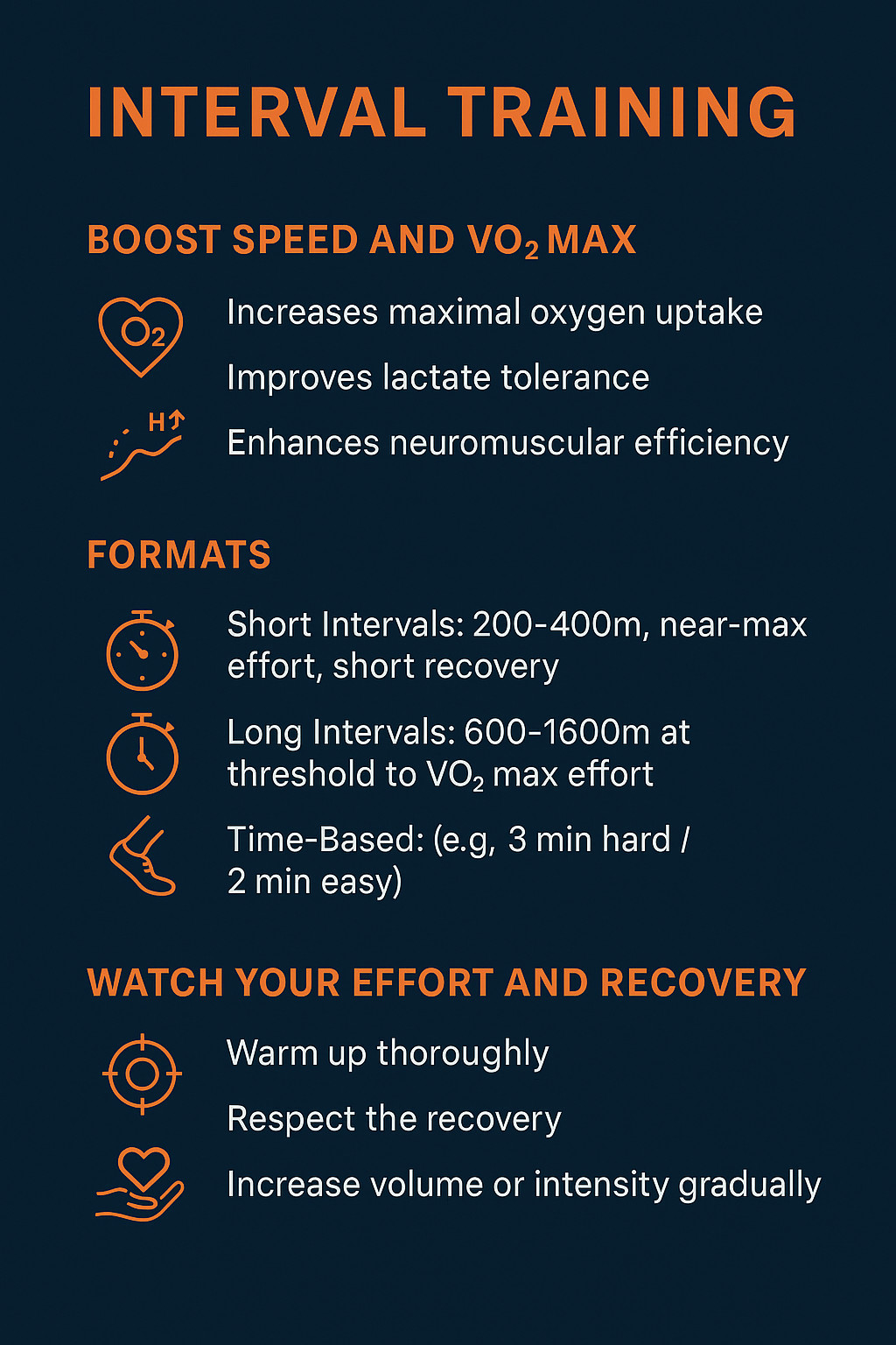 Interval Training Benefits Infographic